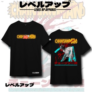 ┇✁เสื้อยืดแขนสั้นลําลอง พิมพ์ลายการ์ตูนอนิเมะ Chainsaw Man แฟชั่นสตรีท สําหรับผู้ชาย และผู้หญิง