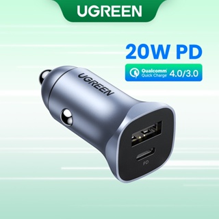 Ugreen ที่ชาร์จเร็ว 4.0 3.0 QC PD USB ในรถยนต์ สําหรับ iPhone 14/14 Plus/14 Pro/Pro Max