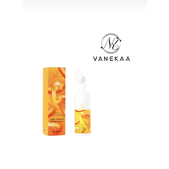 Vanekaa Vitamin C Bright Foam Cleanser วานีก้า วิตามิน ซี ไบรท์ โฟม คลีนเซอร์