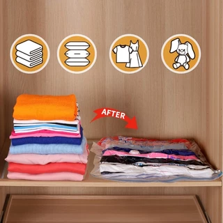 พร้อมส่ง！ถุงสูญญากาศ กระชับพื้นที่แพ็คของ เก็บเสื้อผ้าผ้าห่มผ้านวมจัดเก็บของ หนาขึ้น กระชับพื้นที่ ถุงสูญญากาศ