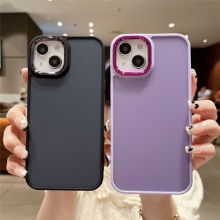 เคสหลังขอบสีด้าน ขอบเงา ขอบสีกล้อง สำหลับรุ่น SAMSUNG J7 J7CORE J710 J7prime J2prime J4plus J6plus เคสหลังขุ่นขอบเงา