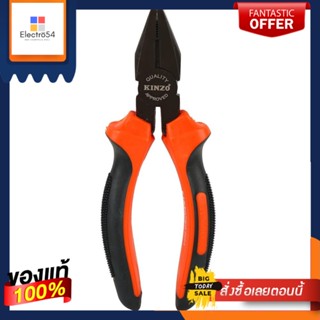 NICKEL-COATED คีมปากจระเข้ชุบนิกเกิลดำ KINZO 6 นิ้วNICKEL-COATED LINESMAN PLIER KINZO 6”