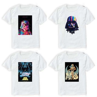 T014 STAR WARS DESIGN UNISEX free over size COMFORTABLE WHITE AESTETHIC TRENDY WHITE TSHIRT_04