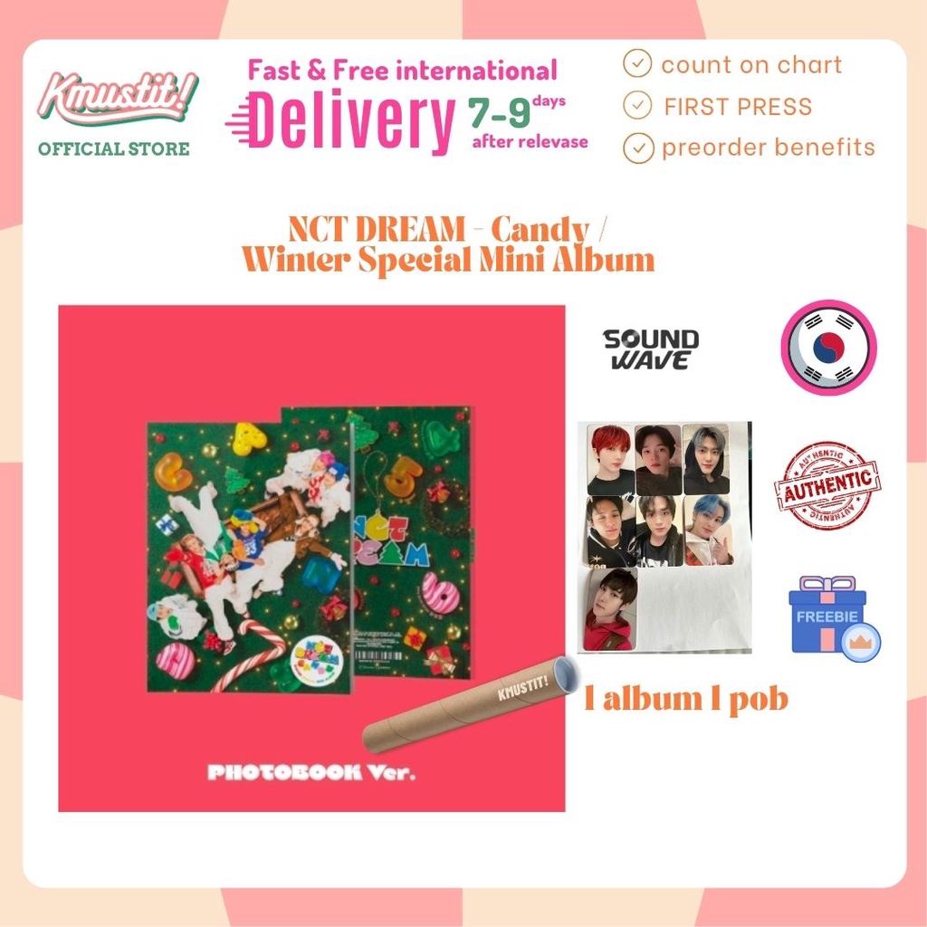 NCT DREAM Candy (photobook ver) , nctdream + soundwave pob  KMUSTIT  KPOP pre order benefits