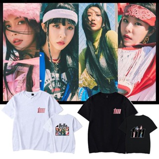 เสื้อยืดโอเวอร์ไซส์เสื้อยืดแขนสั้นลําลอง พิมพ์ลาย Kpop MAMAMOO ILLELLA แฟชั่นฤดูร้อน สําหรับผู้ชาย และผู้หญิง S-5XLS-5XL