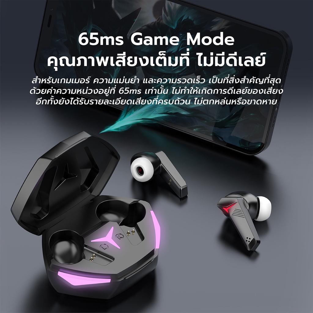 🔥 หูฟังบลูทูธ TWS T33 หูฟังรุ่นใหม่บลูทูธV5.2+EDR หูฟังไร้สาย ตัดเสียงรบกวน หูฟัง เสียงฟังชัดHD+แสงไ