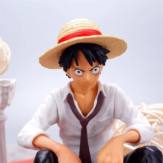 โมเดลฟิกเกอร์ PVC รูปปั้นอนิเมะวันพีช Luffy ขนาด 12 ซม. เหมาะกับของขวัญวันเกิด ของเล่นสําหรับเด็ก
