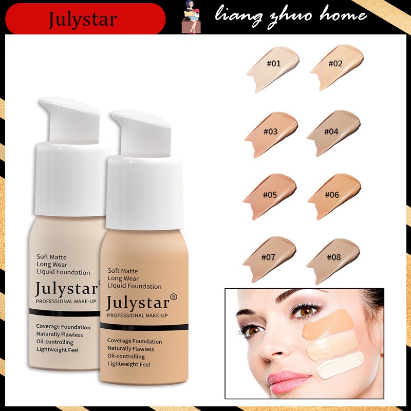 Julystar บีบีครีม คอนซีลเลอร์ รองพื้น เนื้อแมตต์ ปกปิดเรียบเนียน ติดทนนาน ควบคุมความมัน