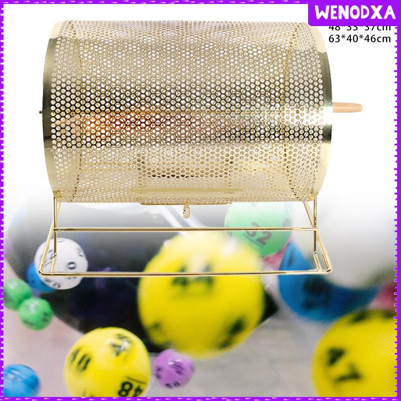 [Wenodxa] Raffle Drum หมุนกลอง Raffle Drawing Ticket Drum สําหรับเกมวาดภาพปาร์ตี้บริษัท