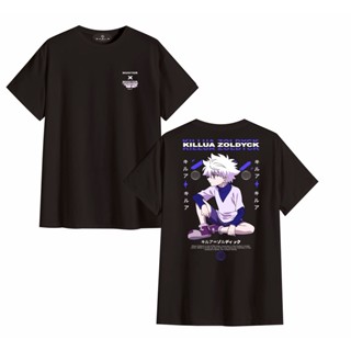 เสื้อยืดครอปเสื้อยืด ลายการ์ตูนอนิเมะ HUNTER X HUNTER KILLUA ZOLDYCK สําหรับผู้ใหญ่S-5XL_05