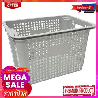 ตะกร้าอเนกประสงค์ทรงเหลี่ยมซ้อนได้ Dotty KASSA HOME รุ่น API-5090L ขนาด 33 x 28 x 45.5 ซม. สีเทาStackable Square Multipu