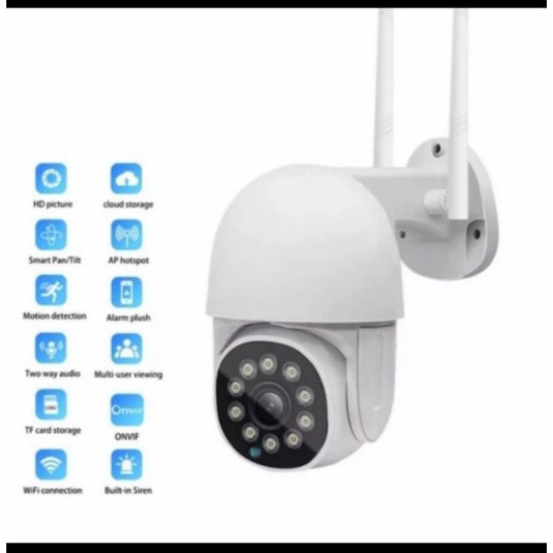 กล้อง IP CAM กล้องวงจรปิดไร้สายกลางแจ้ง WIFI 8MP 1080P HD PTZ SPEED DOME V380/V380PRO