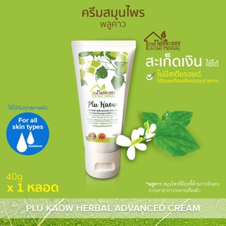 บ้านหมอละออง ครีมสมุนไพร พลูคาว แอ๊ดวานซ์ 1 กระปุก Plu Kaow Herbal Advanced Cream ครีมพลูคาวทาผิว พร้อมส่ง ส่งฟรี