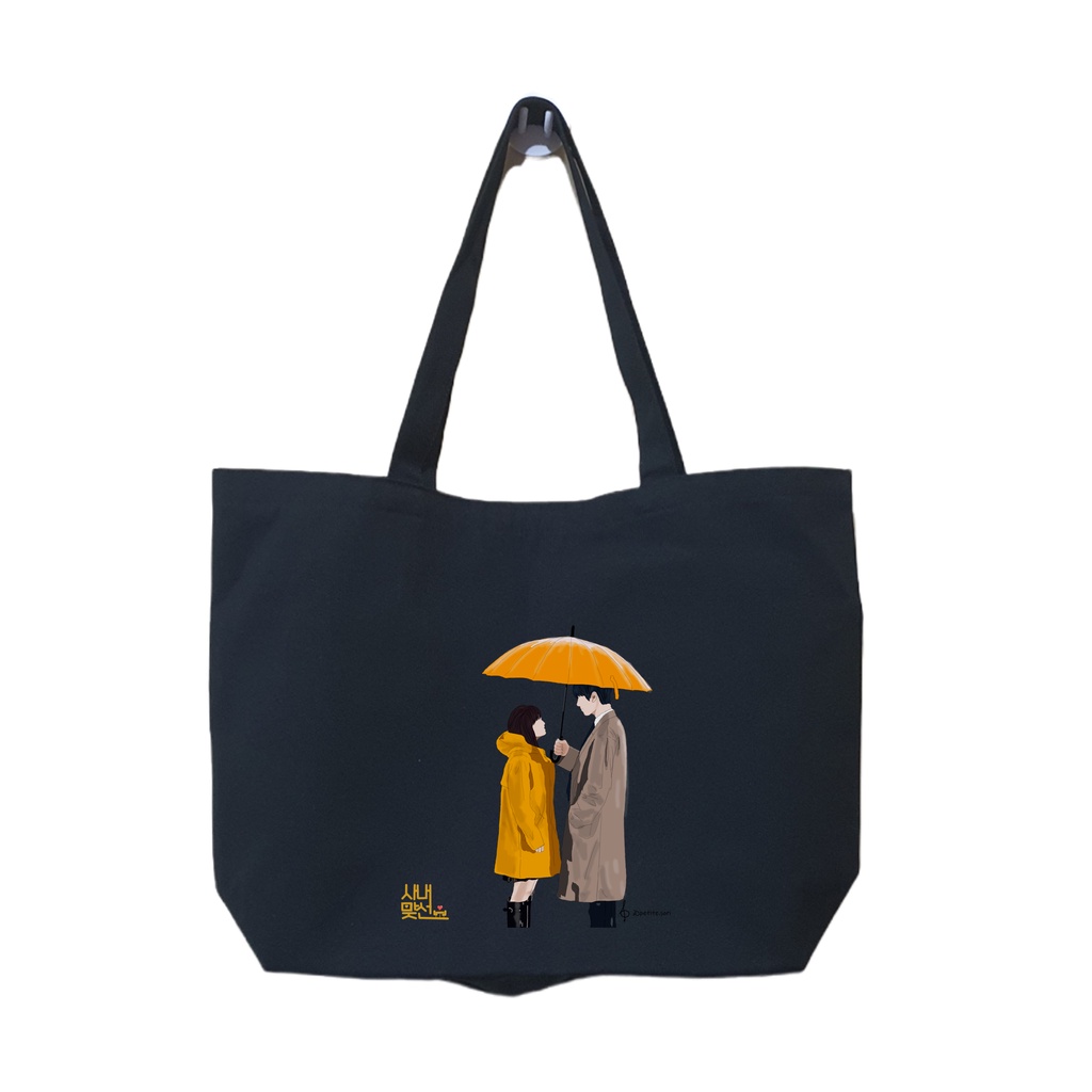 Aesthetic Drawing Canvas Tote Bag Kdrama