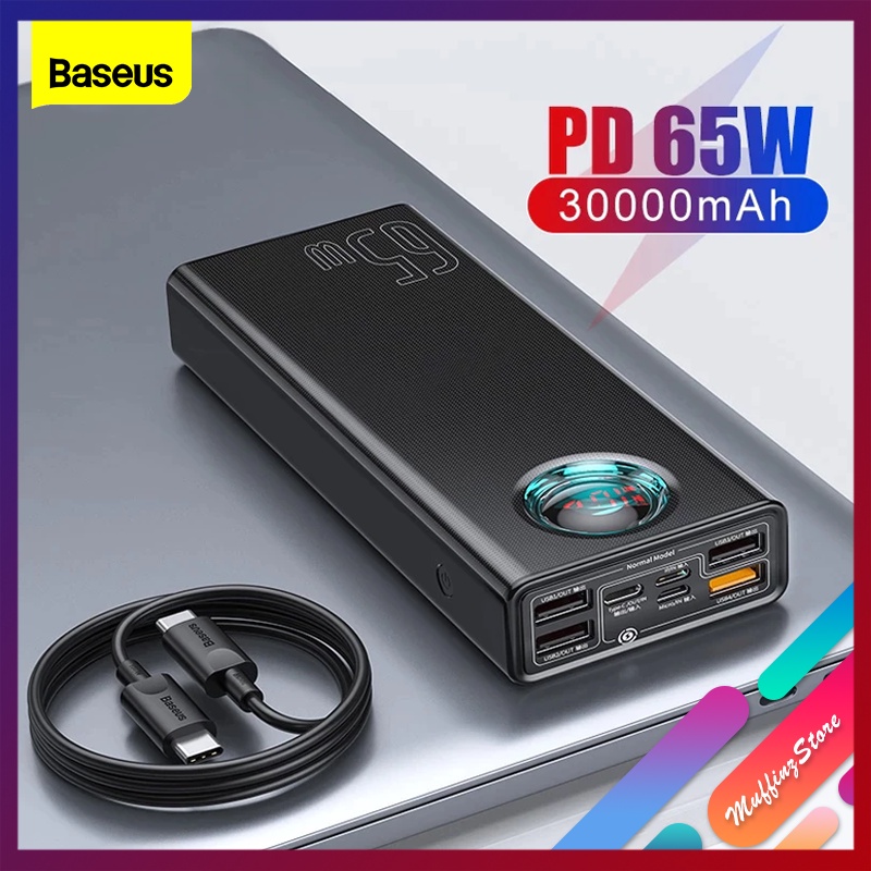 💜ถูกจริง/ส่งไว📦Baseus PowerBank 65W PD + QC3.0 ความจุ 30000mAh 30000mAh / 26800mAh แบตสำรอง 65W Lapt