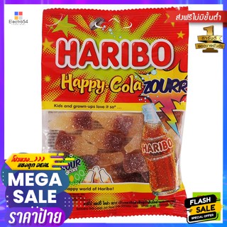 ขนม ฮาริโบ้ เจลลี่แบร์ แฮปปี้ โคล่า ออริจินัล 80 กรัม Haribo Jelly Bear Happy Cola Original 80 g.พุดดิ้ง, เยลลี่, &amp; มาร์