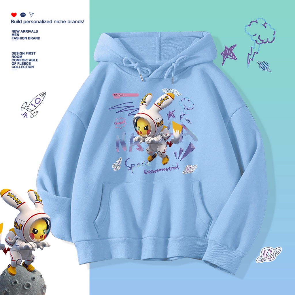 L379   เสื้อฮู้ดแขนยาวใส่ได้ทั้งชายและหญิง เสื้อแฟชั่นลายการ์ตูนน่ารัก