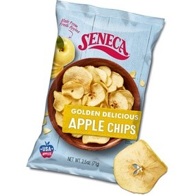 เซเนก้า แอปเปิ้ลแผ่นอบกรอบโกลเด้น ดิลิเชียส Seneca Golden Delicious Apple Chips 85g