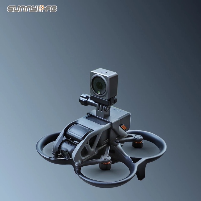 Sunnylife Sports Camera Holder Drone Light Bracket Lamp for DJI Avata for ACTION 2/ Insta360 GO3