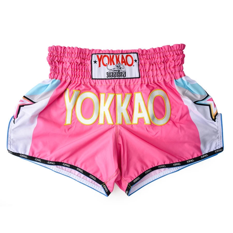 💞Hot sale💞ไทยนำเข้าของแท้ YOKKAO กางเกงมวยไทยมวยต่อสู้ Sanda กีฬาต่อสู้มืออาชีพผู้ชายและผู้หญิงกางเกงขาสั้นจัดส่งฟรี