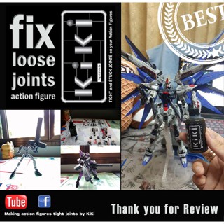 น้ำยาแก้หลวม kiki สำหรับ Gunpla Gundam และ งานหุ่นประกอบ kiki fix loose joints