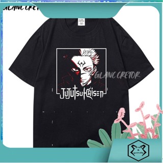 ขายดี ผ้าฝ้ายแท้ เสื้อยืดแขนสั้น พิมพ์ลายกราฟฟิคมังงะ Jujutsu Kaisen สไตล์ญี่ปุ่น เสื้อยืดผู้ชาย เสื้อยืดผู้หญิง_02