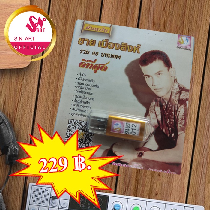 USB MP.3 ( SNA-USB-007 สะใจคอเพลงเพื่อชีวิต ) รวม 110 เพลง