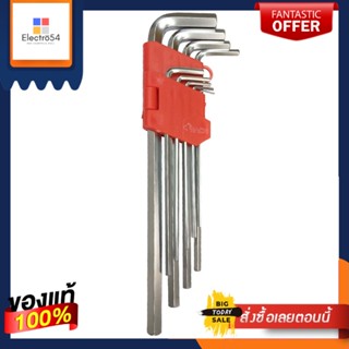 HEX ประแจหกเหลี่ยม (รุ่นยาวพิเศษ) HACHI 9 ชิ้น/ชุดHEX KEY SET (EXTRA LONG) HACHI 9EA/SET