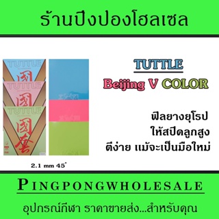 ยางปิงปอง Tuttle Beijing V Color ยางฟิลยุโรป ตีง่าย สปีดลูกสูง