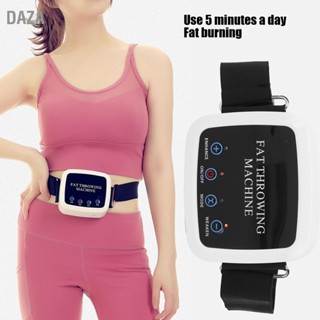  DAZA เข็มขัดนวดกระชับสัดส่วนเอวลดน้ำหนักการเผาผลาญไขมันเครื่องนวดท้องแบบสั่นสะเทือนที่ปรับได้