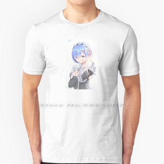 [S-5XL]Girl With Blue Hair T Shirt 100% Cotton Manga Japanese Re Zeros Japan Trending Anime Wibu Kawaii Cute Kara S_54