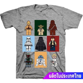 เสื้อยืดสีพื้นผู้ชาย STAR WARS Lego Little &amp; Big Boys Character T Shirt sale Star Wars สตาร์ วอร์ส?UY_04