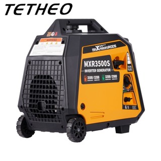 TETHEO เครื่องกำเนิดไฟฟ้าเบนซินแบบพกพา 3500W Dual-Fuel Propane LPG Generator 10W30 Camping RV Motorhome Caravan