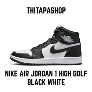 NIKE AIR JORDAN 1 HIGH GOLF BLACK WHITE