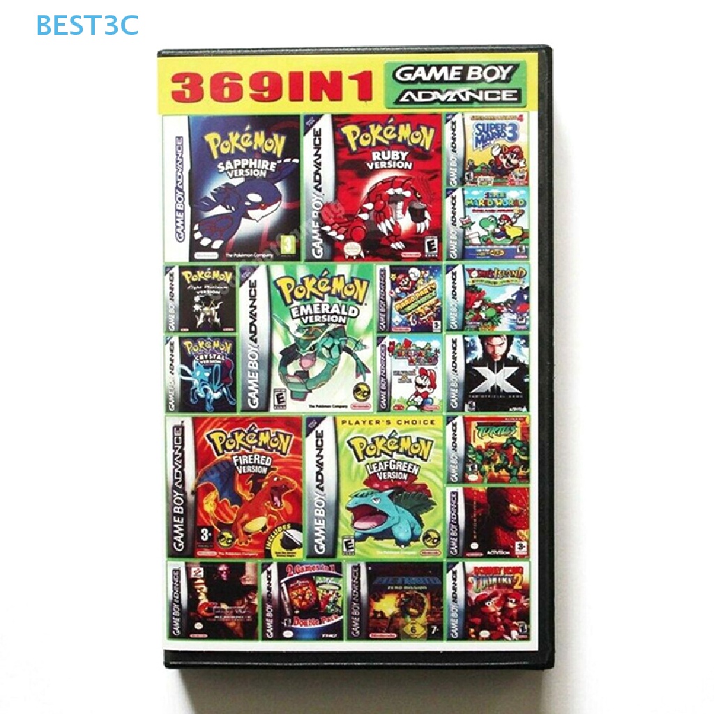 Best3c 369 In 1 การ์ดตลับหมึก สําหรับ Game Boy Advance GBA SP NDS NDSL ขายดี