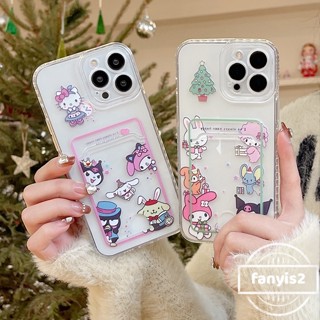 เคสโทรศัพท์มือถือ แบบใส ลายการ์ตูนคุโรมิน่ารัก พร้อมช่องใส่บัตร สําหรับ Vivo Y22 Y02 Y16 V25 Pro Y02S Y21T Y21S Y33T Y33S Y20 Y20S Y12S Y20i Y17 Y15 Y12 Y95 Y91 Y51 Y50 Y30 Y30i V21 V23 Pro