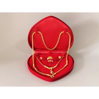 กล่องกำมะหยี่ รูปหัวใจ( ไซร์ไหญ่ )ใส่ แหวน ต่างหู สร้อยคอ สี…