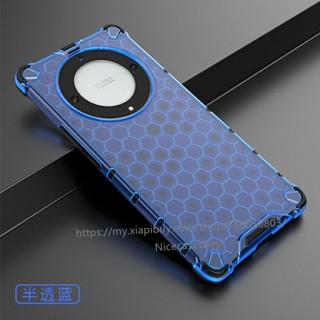 For Honor X9a 5G เคส Hard Casing Honeycomb Technology Shockproof Protective Phone Case Back Cover เคสโทรศัพท