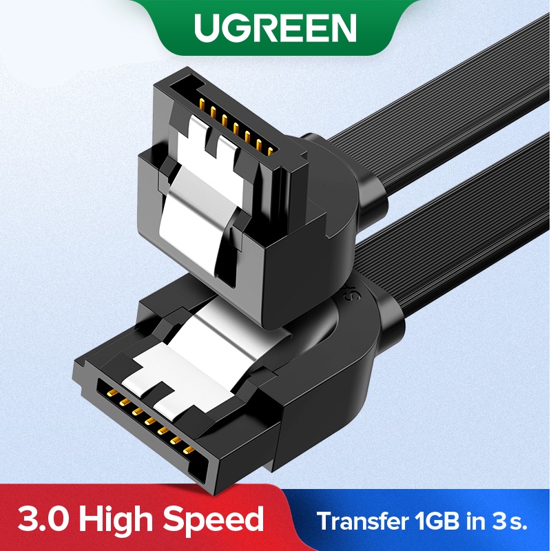 UGREEN-Cable 3,0 para disco duro SSD HDD SATA 3, Cable de ángulo recto para Asus MSI, Gigabyte, Cable de placa base Sata