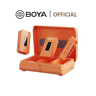 Boya BY-XM6 K2 Colorful Wireless Microphone for Smarphones iPhone Actions Camera Laptop PC Vlog Live Streaming ไมโครโฟนไร้สาย 7 สี พร้อมเคสชาร์จ 2.4GHz ตัดเสียงรบกวน สําหรับสมาร์ทโฟน กล้อง แล็ปท็อป Vlog