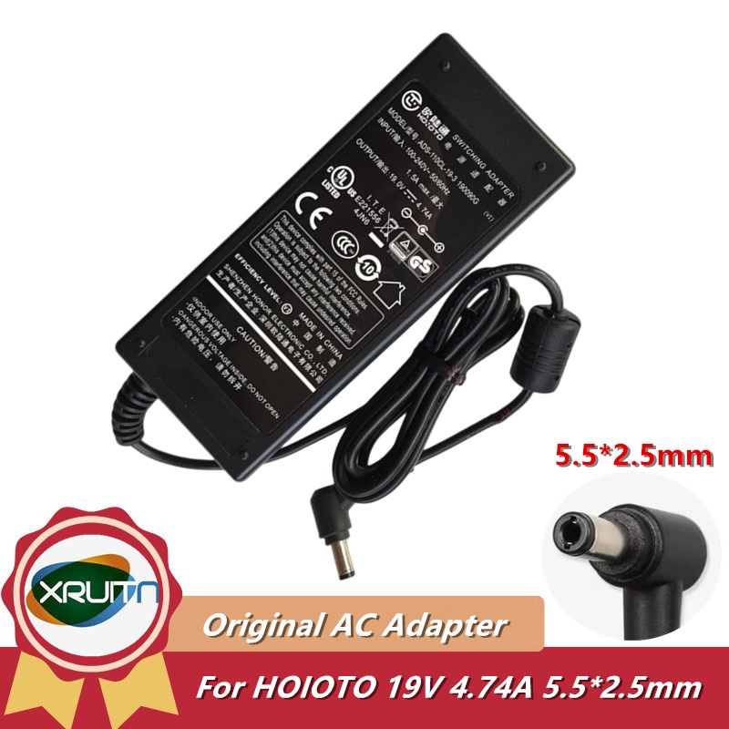 ใหม่ Hoyoto 19V 4.74A อะแดปเตอร์สลับ AC/DC ADS-110CL-19-3 190090G Charger สําหรับ MSI Optix MAG301CR