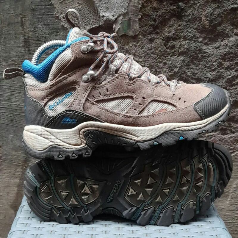 Columbia CORETAK WP HIKING BOOTS รองเท้ากันน้ํา 8 BRWON BLUE