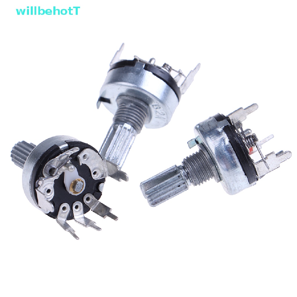 [WillbehotT] 5 ชิ้น RV17 พร้อม Potentiometer B1K 2K 5K 10K 20K 50K ความยาวจับ 15 มม.5Pin คาร์บอนฟิล์ม Potentiometer [ใหม่] - รูปที่ 4