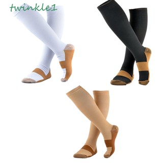 Socks Anti-Fatigue Compression Socks Foot Anti Fatigue Soft Pain Relief Miracle Copper Support Knee High Sock Copper Anti-Fatigue Compression Socks S-M / L-XL / XXL