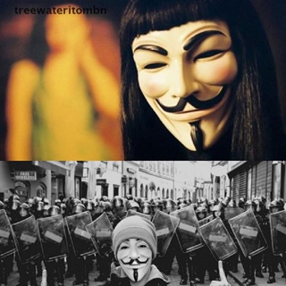 (Tt) หน้ากากแฟนซี ลาย Anonymous Vendetta Guy Fawkes Hacker สําหรับผู้ใหญ่ เหมาะกับงานปาร์ตี้ฮาโลวีน