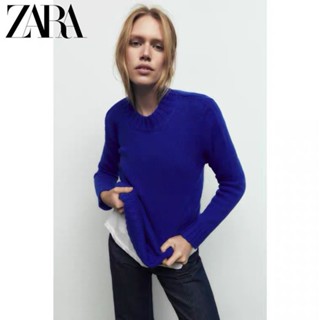 Ur ZARA เสื้อกันหนาว คอกลม ทรงหลวม แบบสวมหัว สไตล์ใหม่ ฤดูใบไม้ร่วง2893005