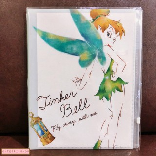 แฟ้ม A4 ลาย Tinker Bell Fly Away with Me แยกใส่เอกสารได้ 6 ช่อง + 1 ช่องซิปด้านหลัง