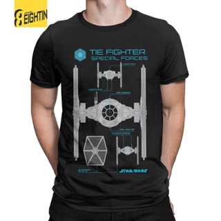 Disney Men Star Wars Special Forces Tie Fighter Tee T-Shirt Short Sleeve Print Shirts Fema_04