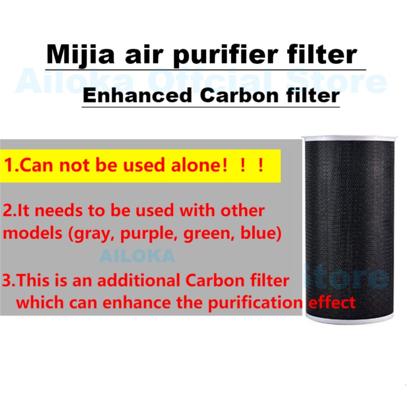 (Ready Stock)[Carbon Filter]OEM Enhanced version For Xiaomi Mi Air Purifier Filter  1 / 2 / 2S / 2H / 3 / 3C / 3H / Pro  for Xiaomi Air Cleaner Filter Element