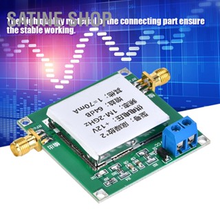 SaTine Shop โมดูลเครื่องขยายเสียง RF Broadband เสียงรบกวนต่ำ DC12V 70mA 0.1-2GHz 64dB Gain
